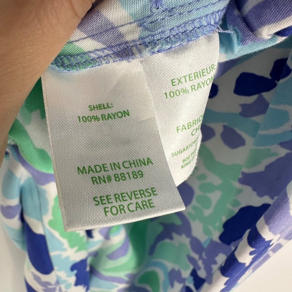 Lilly Pulitzer Womens Emiko Strapless jumpsuit in Lillys Lilac Nice Ink Size XS - Picture 9 of 11